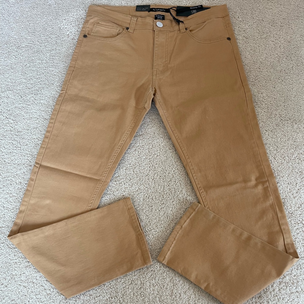 Society Tan Straight Jeans Classic Fit